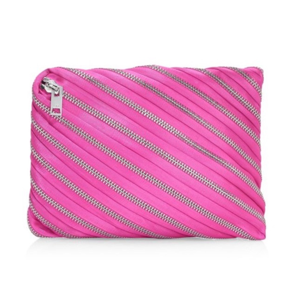 Like New! Alexander Wang Unzip Satin Clutch